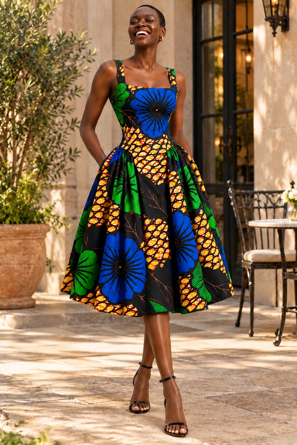NIKKI FIT & FLARE DRESS