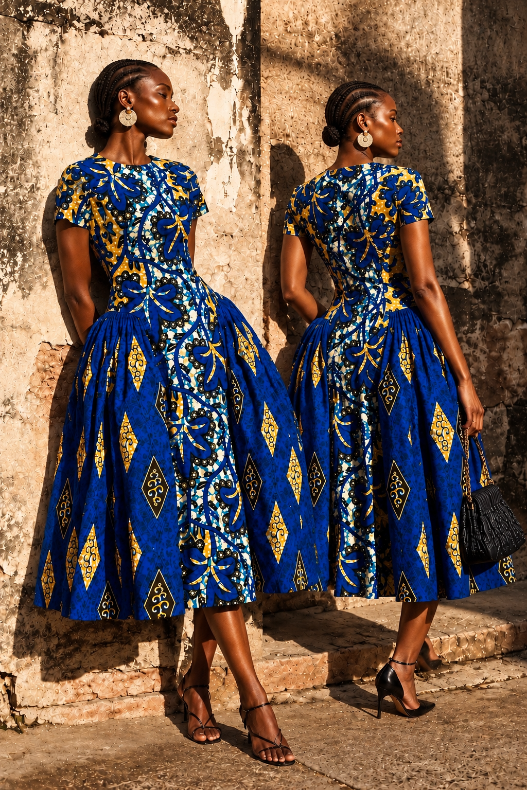 AMINA ANKARA MIDI DRESS