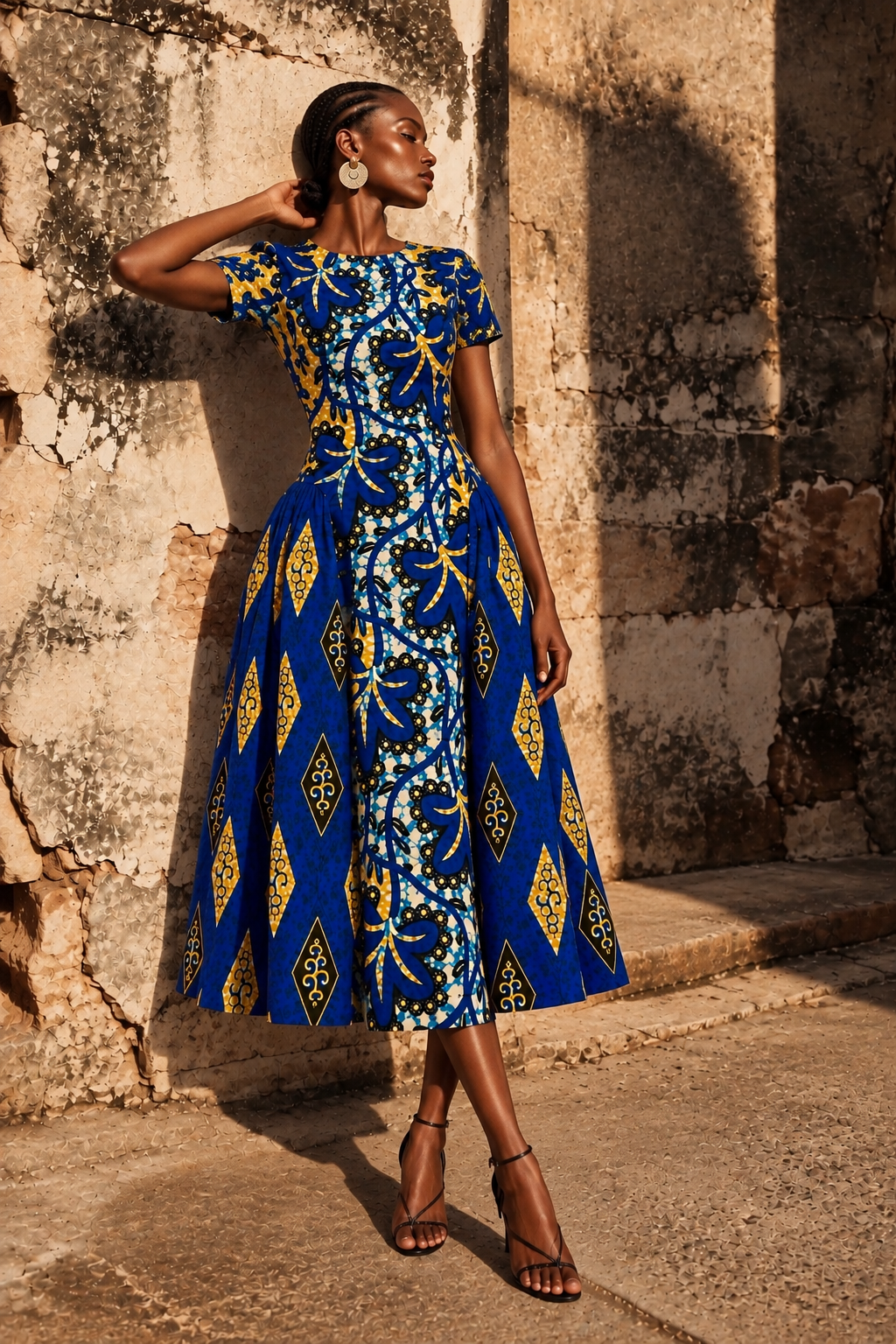 AMINA ANKARA MIDI DRESS