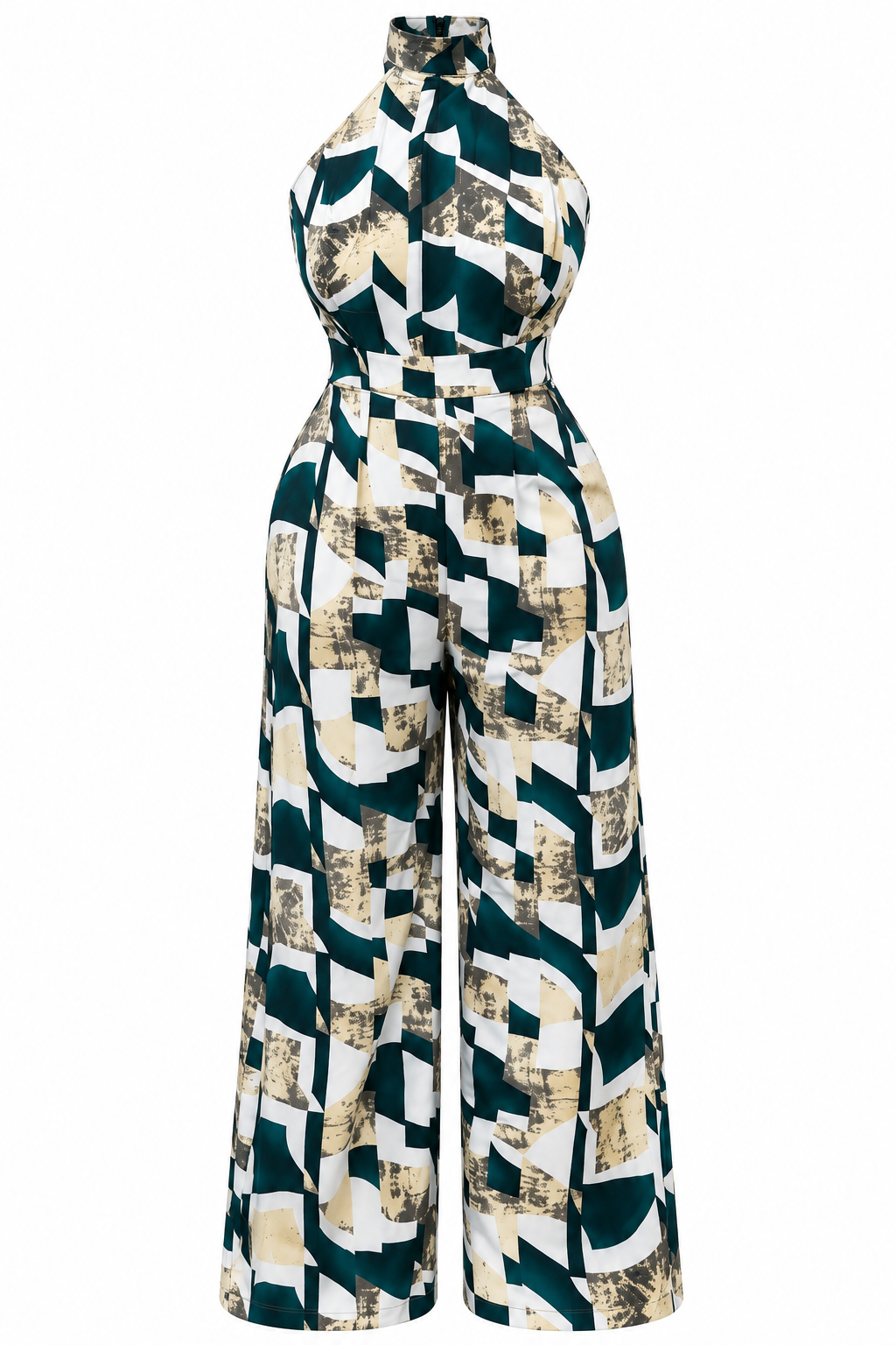 TOSIN HALTER-NECK JUMPSUIT