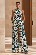 TOSIN HALTER-NECK JUMPSUIT