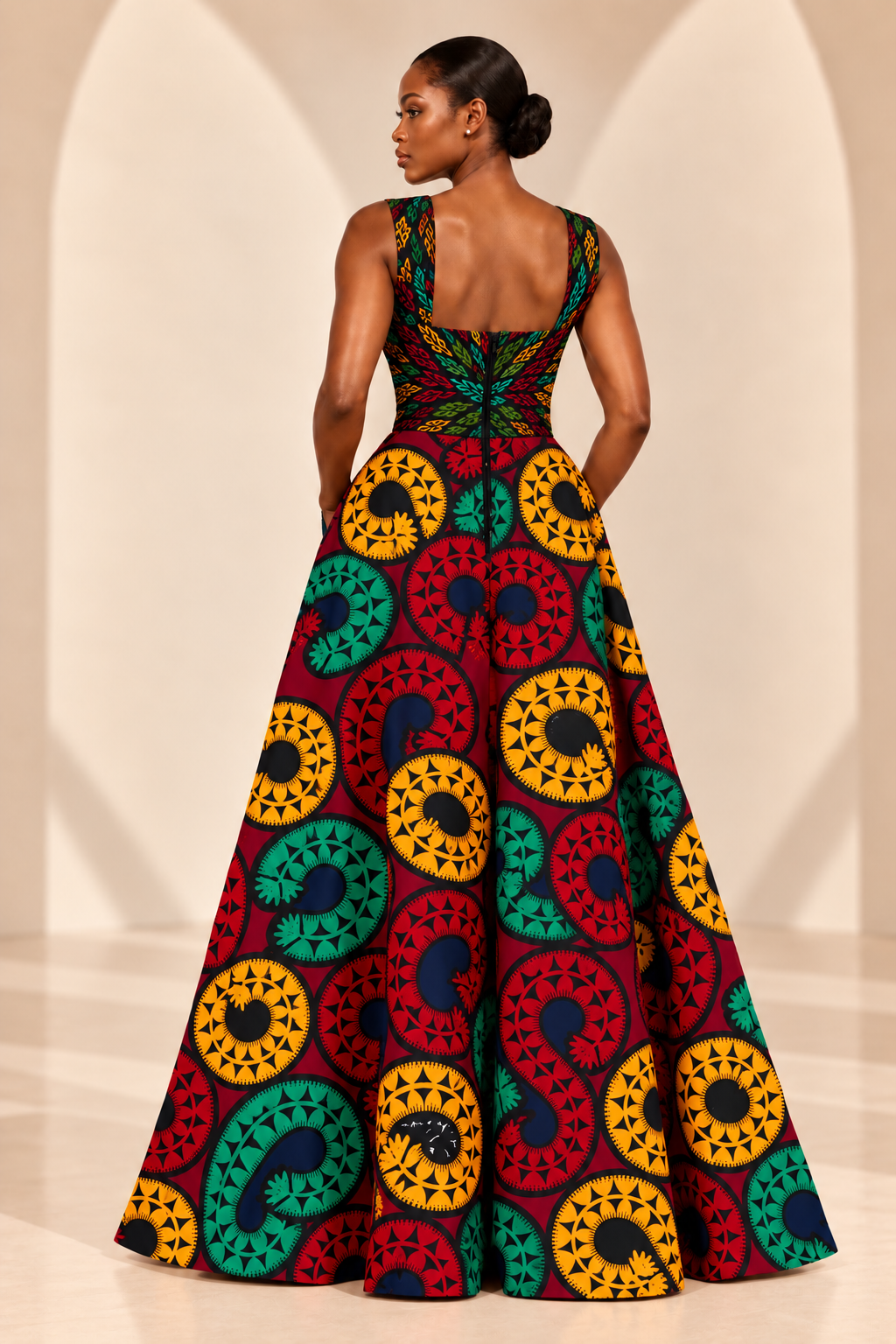DEMI ANKARA MAXI DRESS