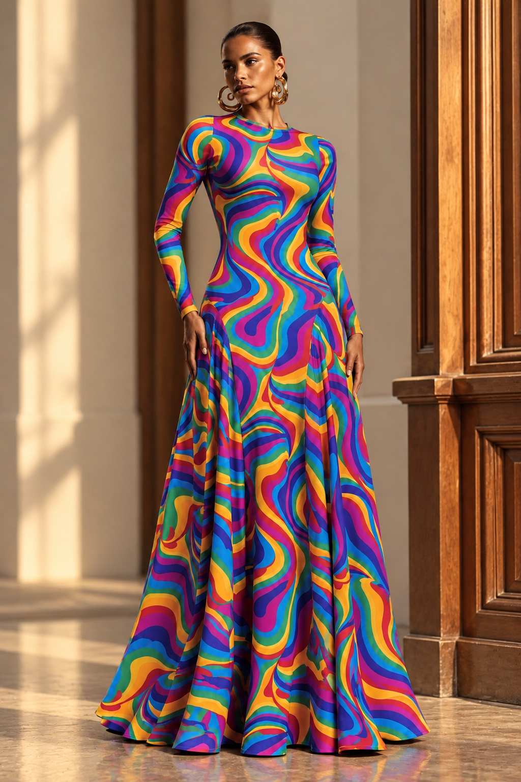 ADANNA MESH DRESS