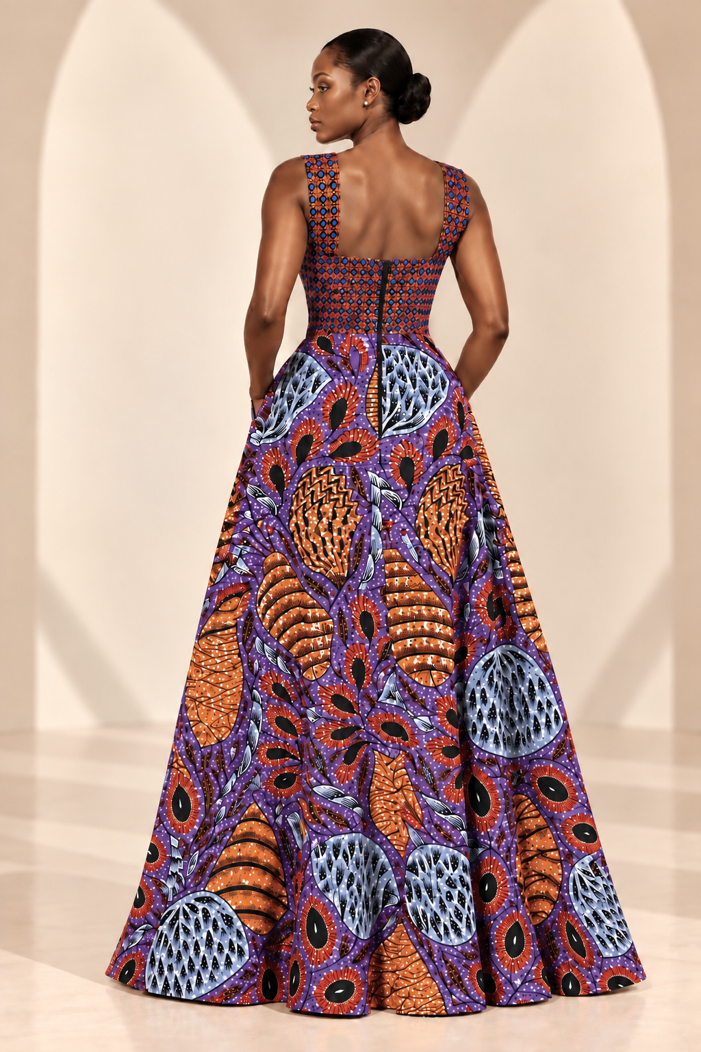 DEMI ANKARA MAXI DRESS