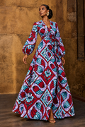 UGO WRAP MAXI DRESS