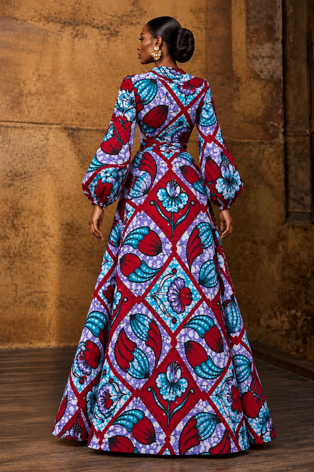 UGO WRAP MAXI DRESS